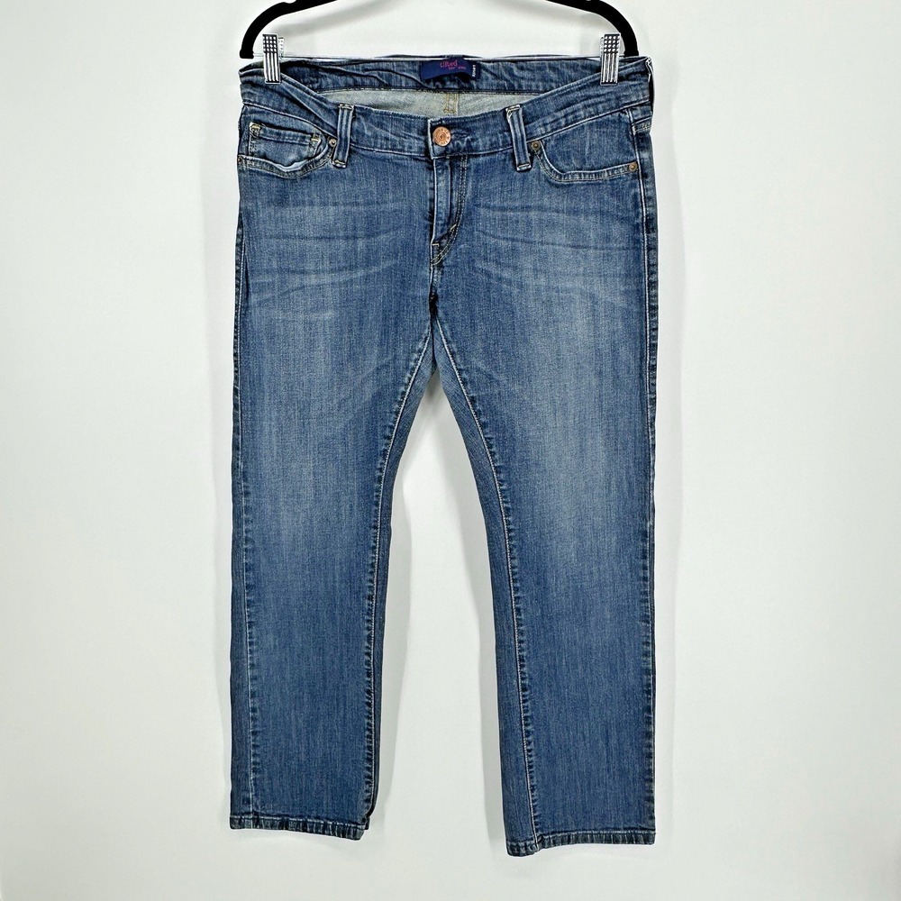 Levis 504 Tilted Women's Blue Denim Jeans Size 11 Short Faded 32X28
